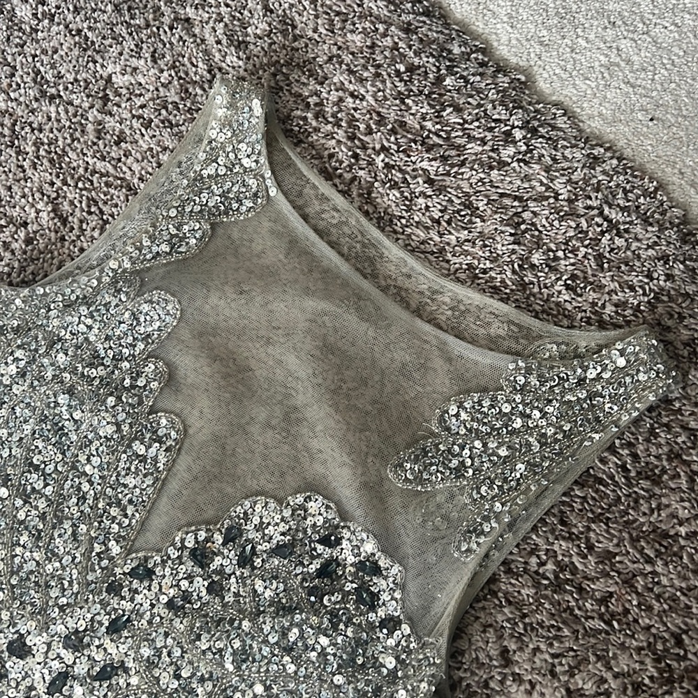 Sequin diamond midi dress size S
